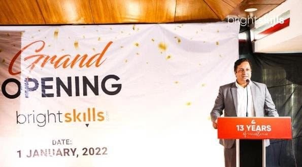 Speaking at the Bright Skills grand opening, 1 January 2022